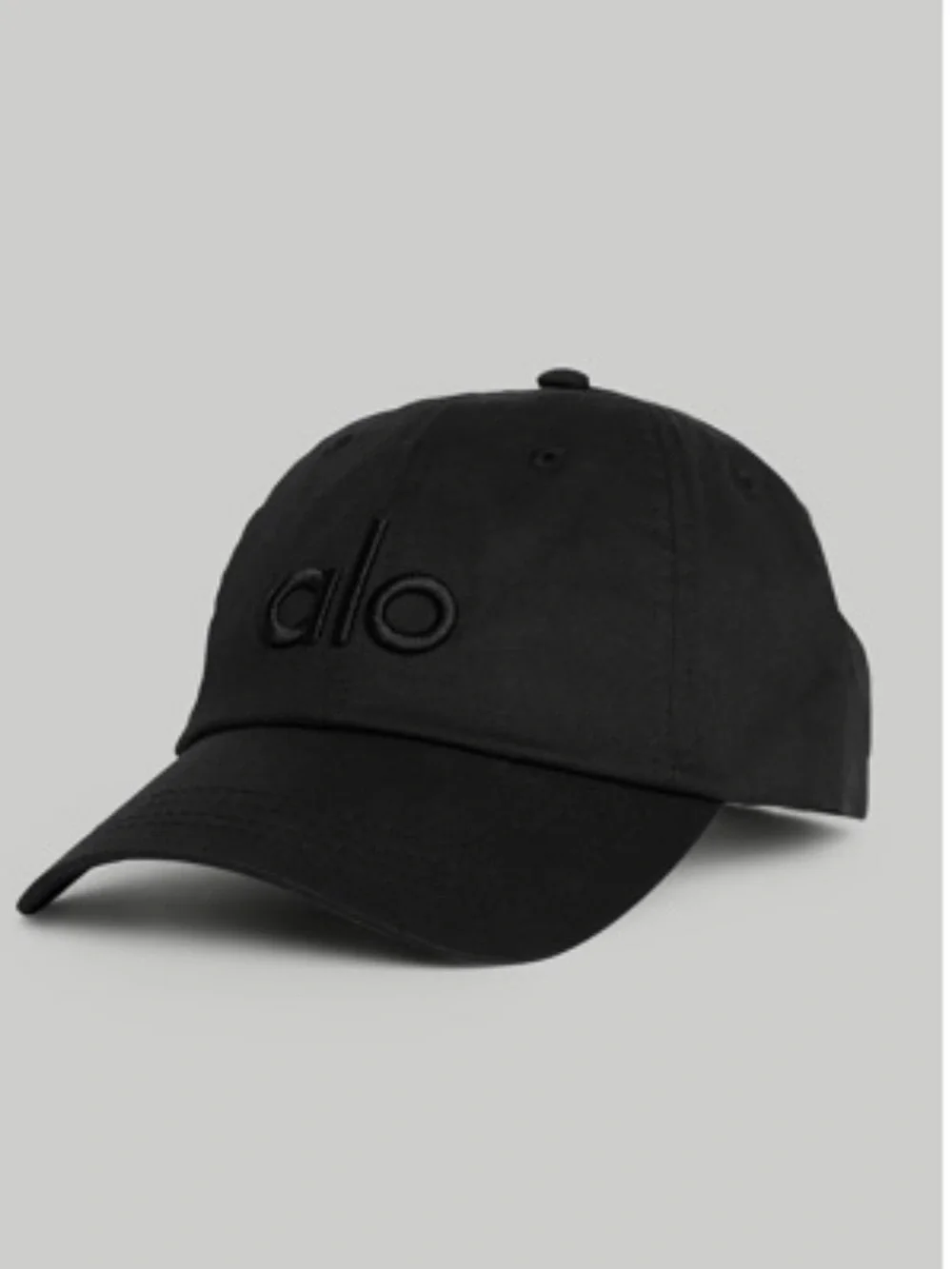ALO Yoga Black Logo Baseball Cap